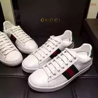 hommes gucci sneakers tissu beige white leather